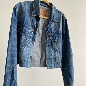 Levi Strauss denim jacket, cropped